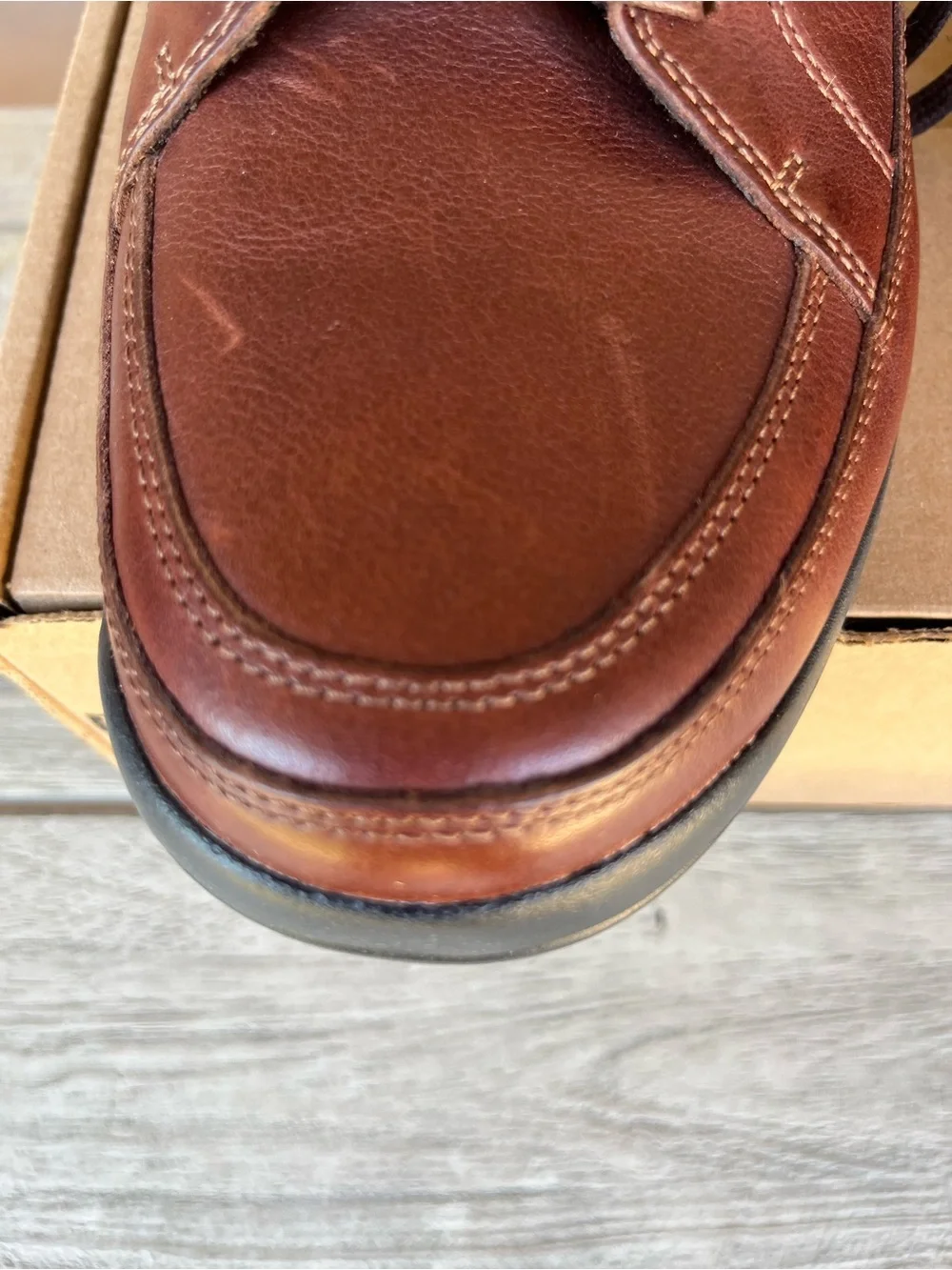 Rockport Brown Leather Oxfords Sz 10-Like New